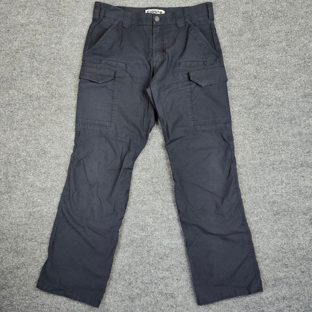 First Tactical V2 Pants Mens 34x32 Cargo Utility Work Midnight Navy Blue Ripstop